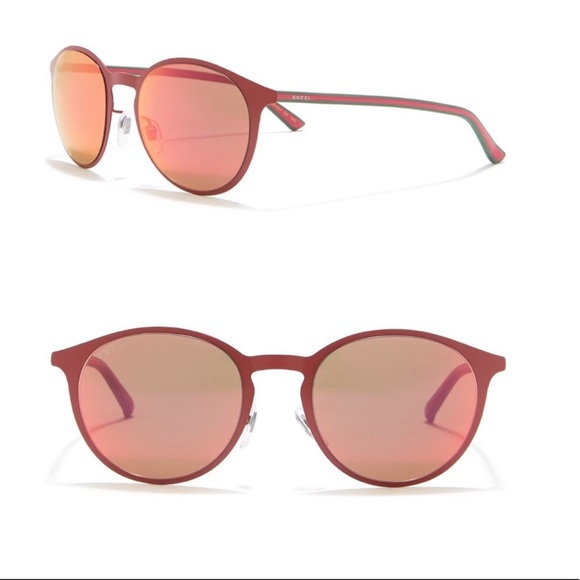 GUCCI Authentic New 52mm Round Signature Logo Sunglasses With Case, Cloth & Tag - Picture 15 of 16